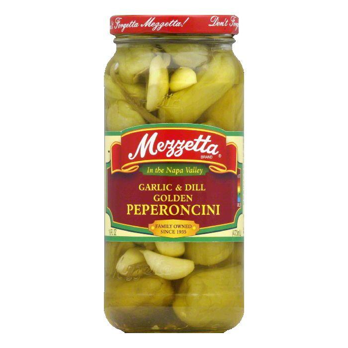 Mezzetta Peperoncini Dill Gold, 16 OZ (Pack of 6)