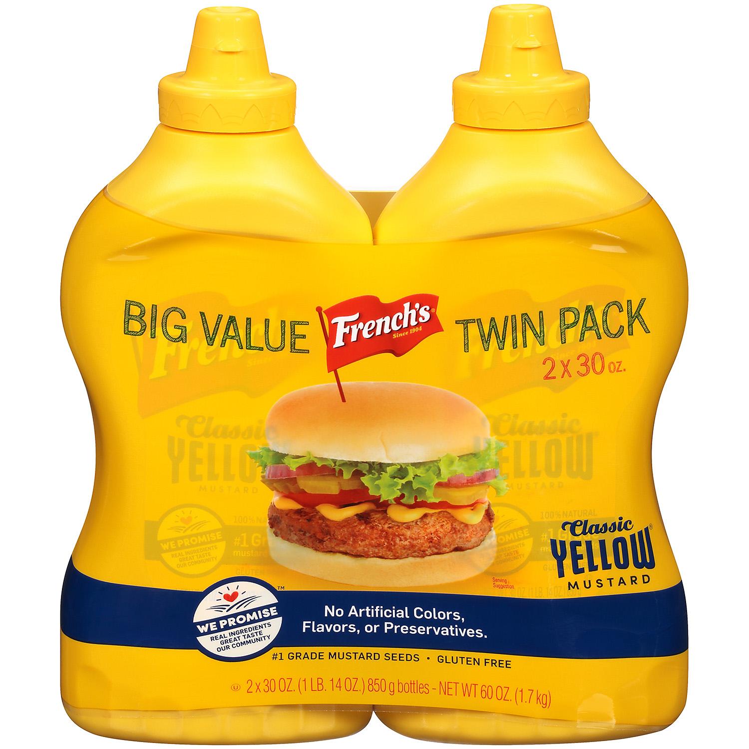 French S Classic Yellow Mustard  30 Oz  2-count