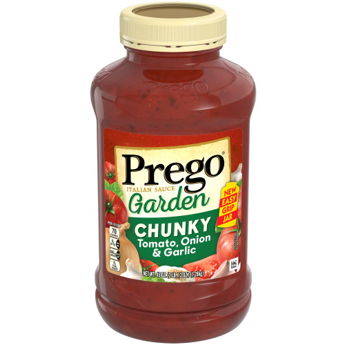 Prego Chunky Tomato with Garlic and Onion Pasta Sauce  45 Oz Jar