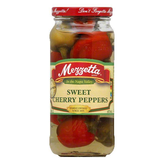 Mezzetta Cherry Peppers Sweet, 16 OZ (Pack of 6)