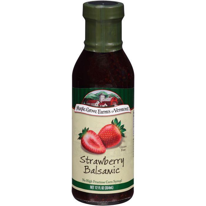 Maple Grove Farms of Vermont Strawberry Balsamic Dressing 12 Fl. Oz (Pack of 6)