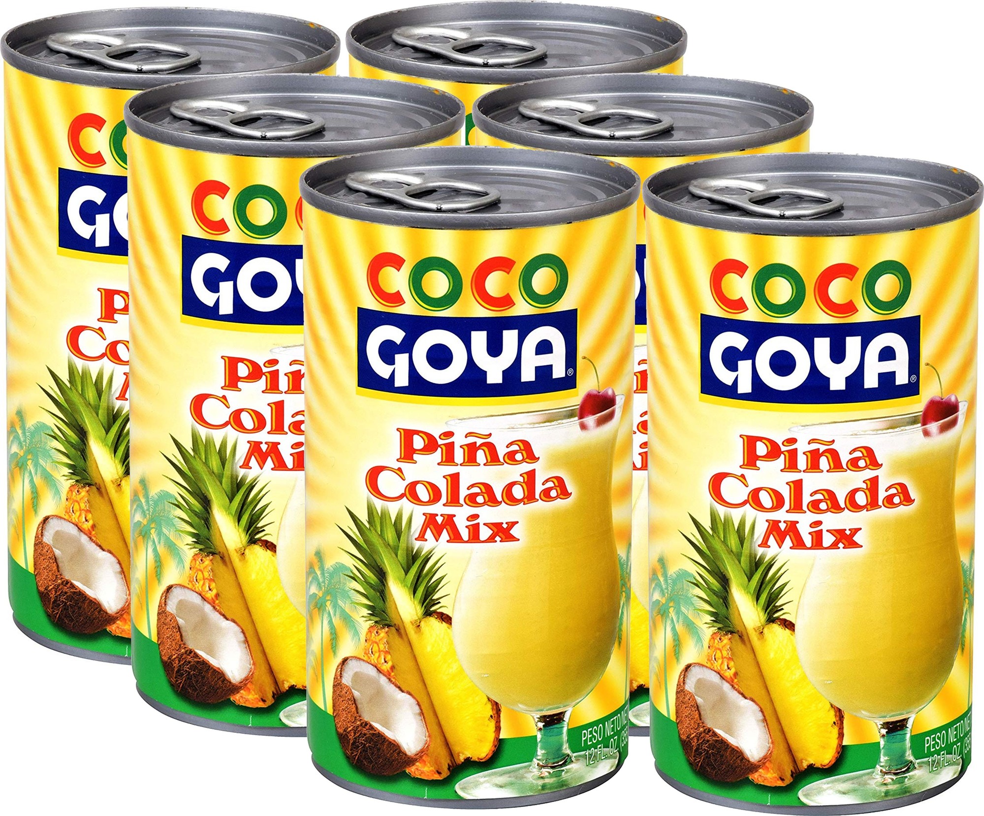 Pina Colada Mix by Goya, 12 Fl Oz (Pack of 6)