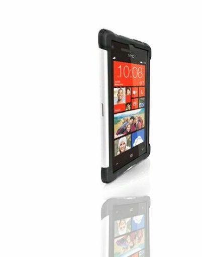 Ballistic Shell Gel Case for HTC Accord 8X 6990 - Black/White (SG1008-M385)