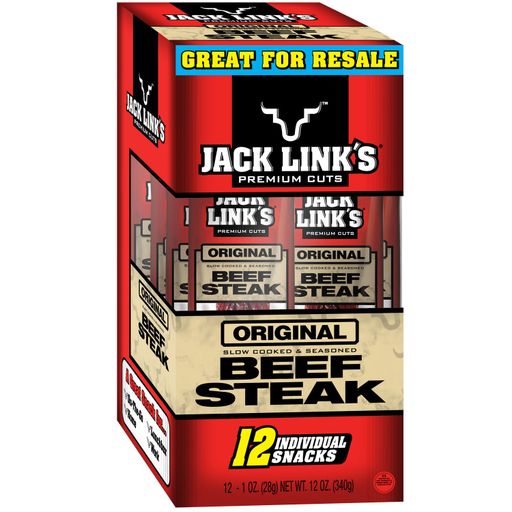 Jack Link's Original Beef Steak - 1 Ounce - 12 Pack