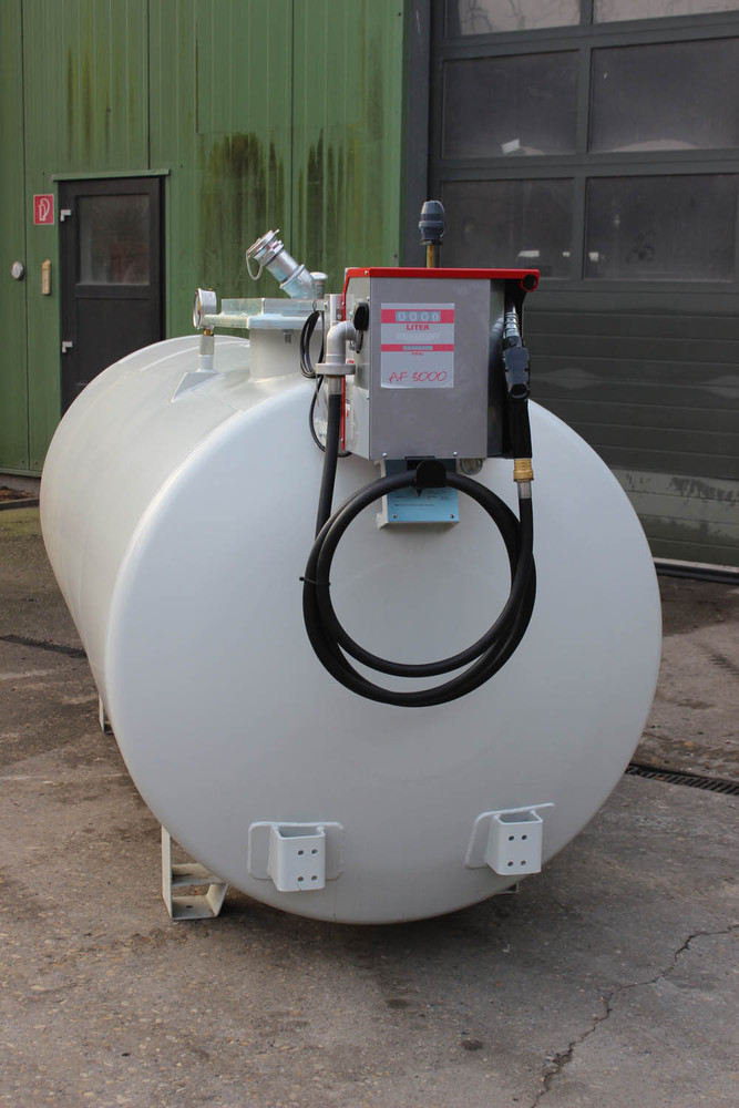 5000L Doppelwandige Dieseltankstelle Hoftankstelle Aus Stahl Gem. Din6624, Grundiert Und Lackiert in