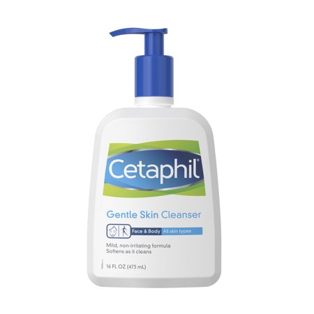 Cetaphil Gentle Skin Cleanser  Hydrating Face Wash & Body Wash  Ideal for Sensitive  Dry Skin  Fragrance-Free  Dermatologist Recommended  16 Fl Oz ( 2
