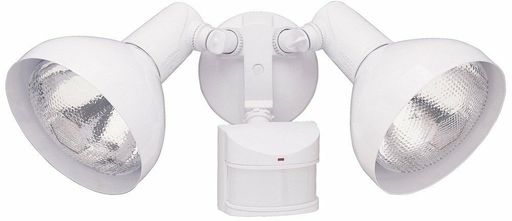 Heath Zenith HZ-5105 240 Degree Motion Activated Security Light W/ 2 Heads WH