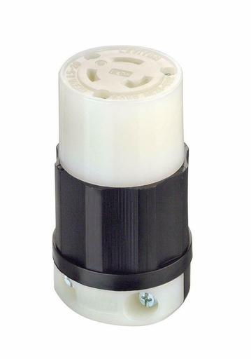 Leviton 2313 20 Amp, 125 Volt, Locking Connector