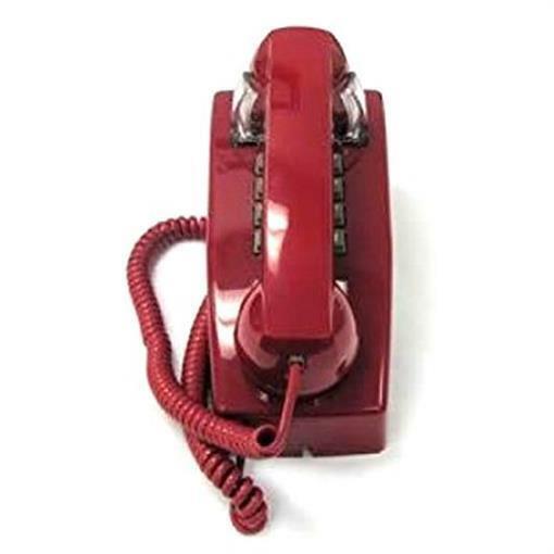Cortelco 2554-MD-RD 255447-VBA-20MD Corded Push Button Retro Wall Phone RED NEW