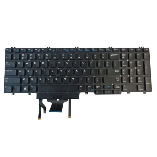 Backlit Keyboard for Dell Precision 7530 7540 7730 7740 Laptops - Replaces 266YW