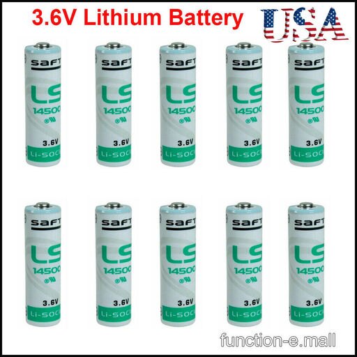 10X Saft LS 14500 LS14500 AA 3.6V Lithium Battery for TL-5104 TL-5104/S TL4903S