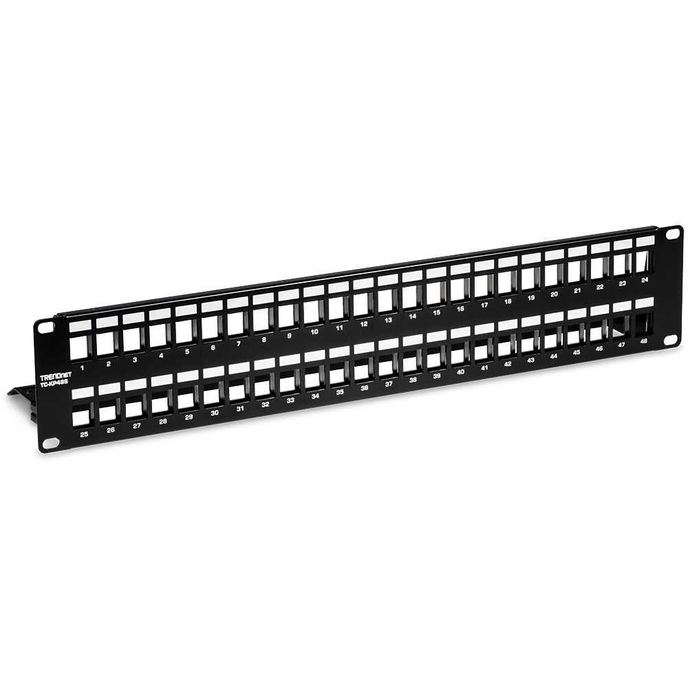 TRENDnet TC-KP48S 48-Port Blank Keystone Shielded Patch Panel