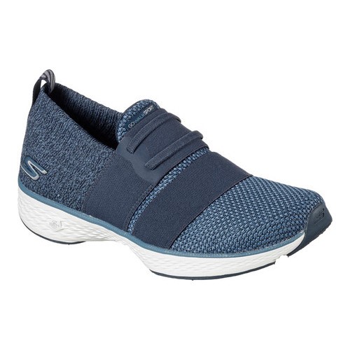Women's Skechers GOwalk Sport Devote Slip-on Walking Shoe Navy/Blue