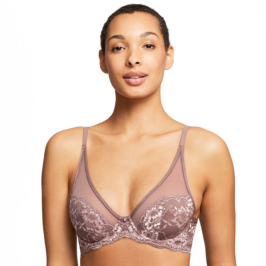 Montelle Intimates Grace Plunge Bra 9318, Women's, Size: 36 E, Lt Brown