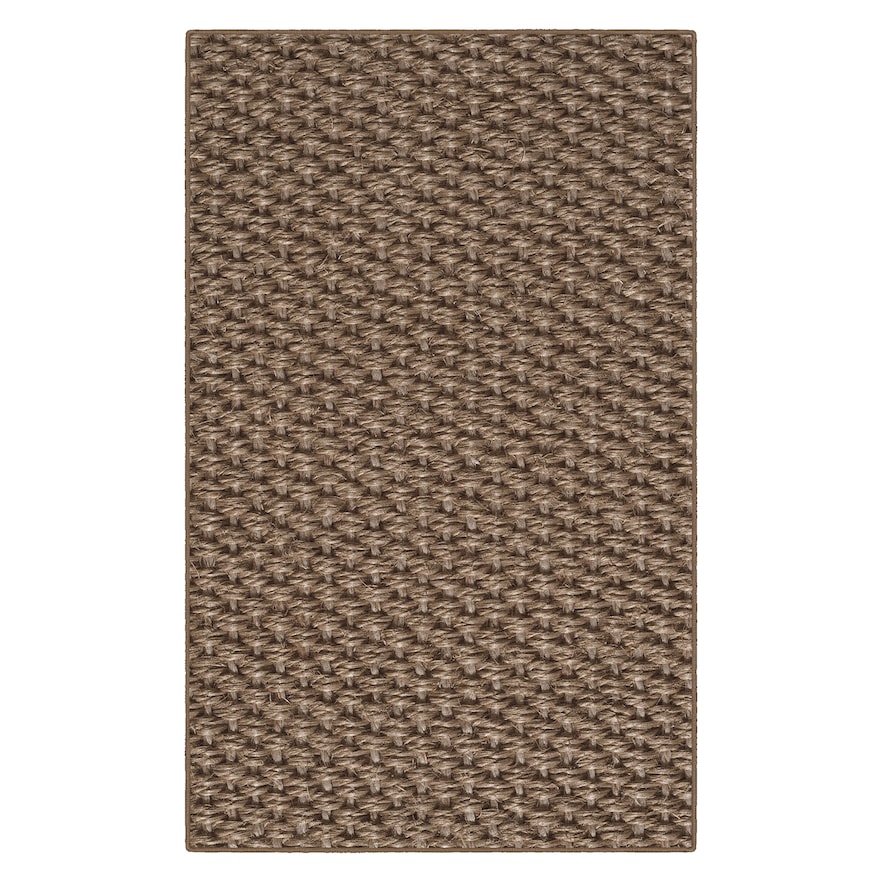 Brumlow Mills Simple Sisal Printed Rug, Dark Brown, 7.5X10 Ft
