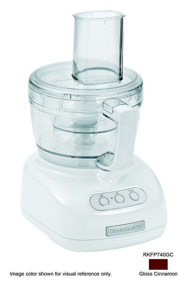 KitchenAid Refurbished 9-Cup Food Processor W/ 2 Bowls in Red, RKFP740GC