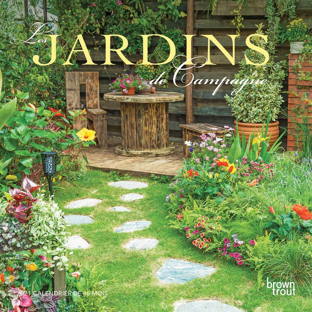 Gardens Jardins De Campagne Mini Wall Calendar (French)