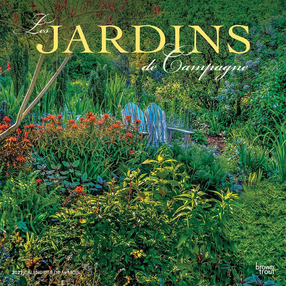 Gardens Jardins De Campagne Wall Calendar (French)