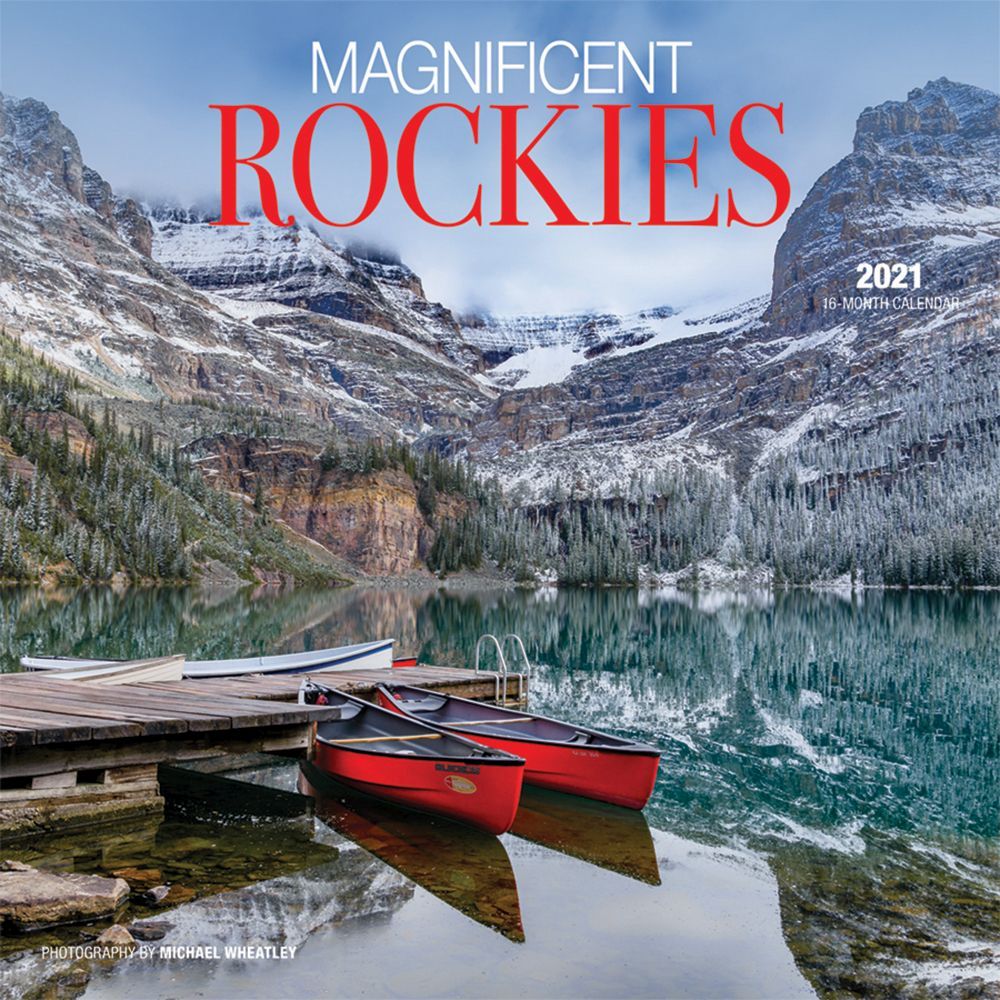Browntrout Magnificent Rockies 2021 12 X 12 Inch Monthly Square Wall Calendar by Wyman Publishing, Canadian Regional Travel Canada Wall