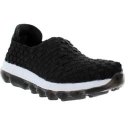 Women's Bernie Mev Gummies Gem Slip-on Sneaker Black Stretch Nylon