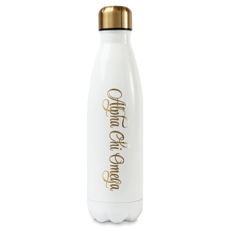 Alpha Chi Omega Sorority 16 OZ Stainless Steel Bottle