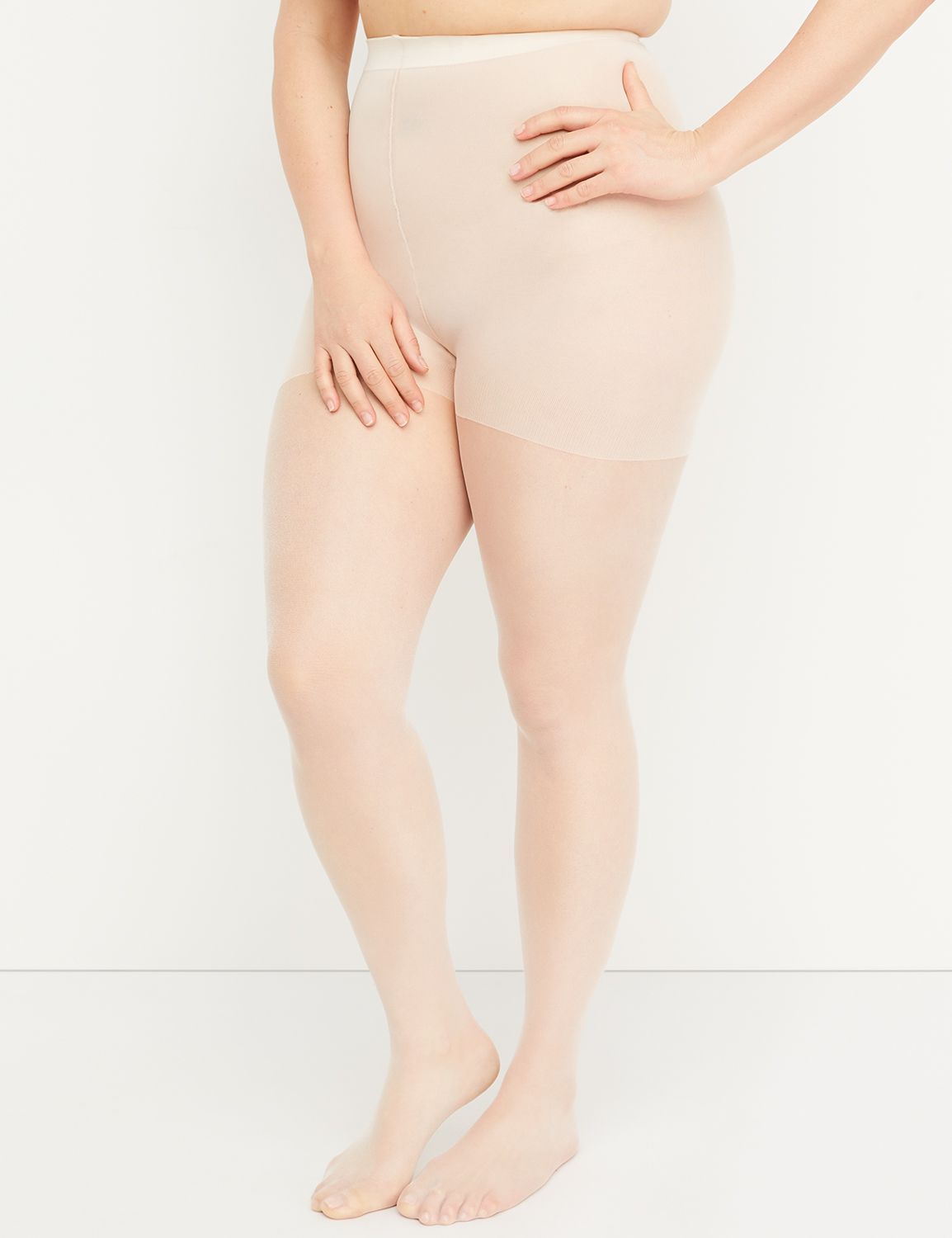 Lane Bryant Shimmer Sheer - 20 D Smoothing Pantyhose E-F Palomino Tan - Tbd