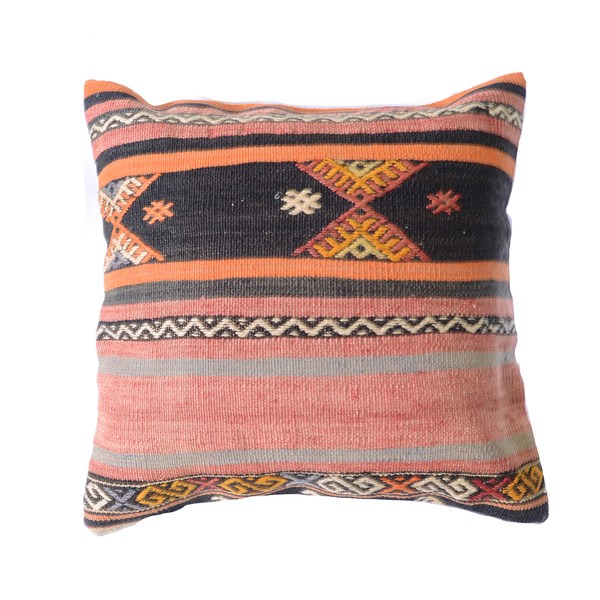 Pasargad Vintage Turkish Kilim 18-inch Throw Pillow