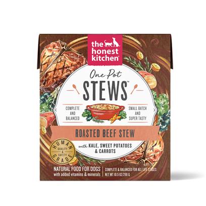 The Honest Kitchen One Pot Stews: Roasted Beef Stew with Kale, Sweet Potatoes & Carrots Wet Dog Food, 10.5 Oz., Case of 6
