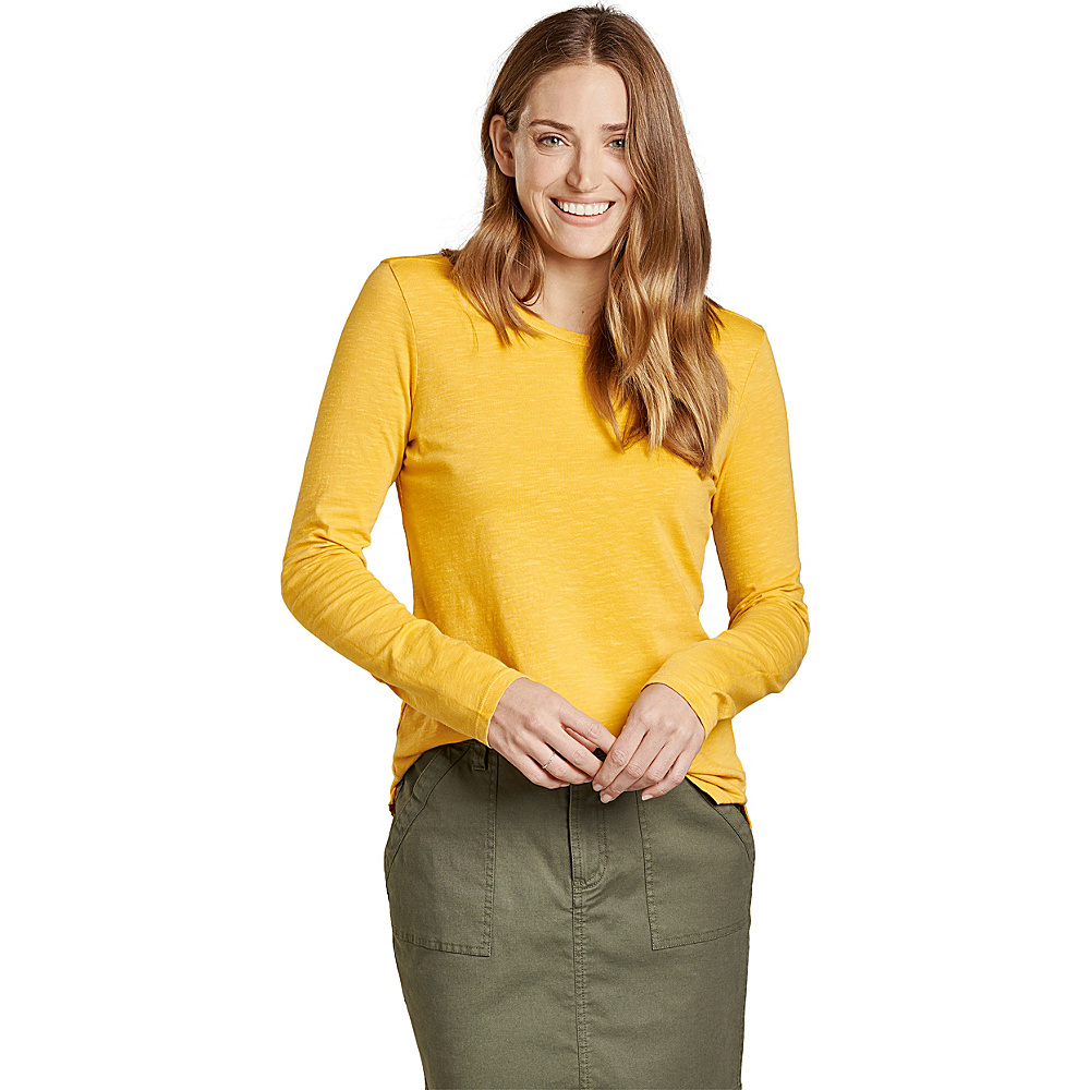Toad & Co Womens Primo Long Sleeve Crew XL - Golden Hour - Toad & Co Women's Apparel