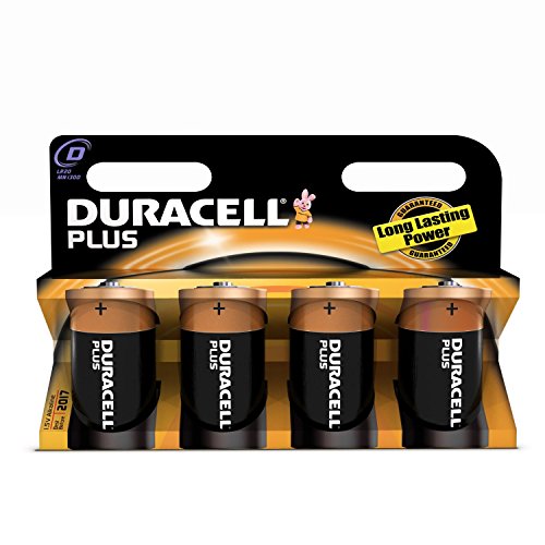 Duracell Plus Alkaline D 4 Pack MN1300