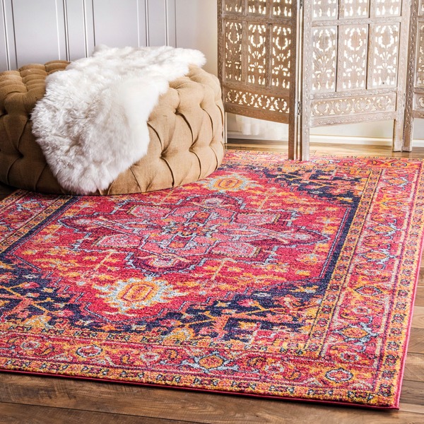 NuLOOM 200RZBD32A-5075 Vonda Fancy Persian Area Rug, 5' X 7' 5