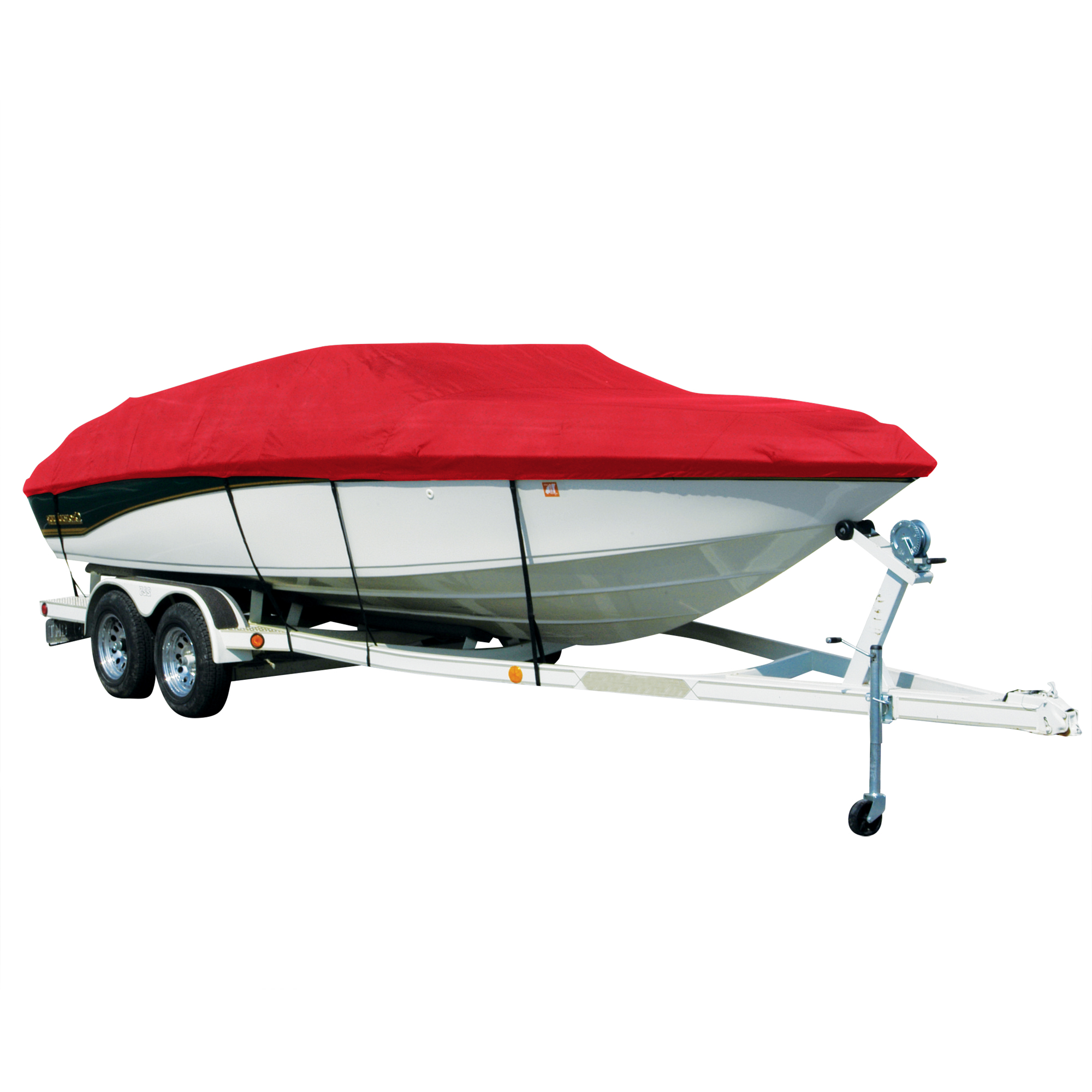 Sharkskin Plus Exact-Fit Cover for VIP Bay Stealth 1679 Skf Bay Stealth 1679 Skf No Troll Mtr O/B. Red