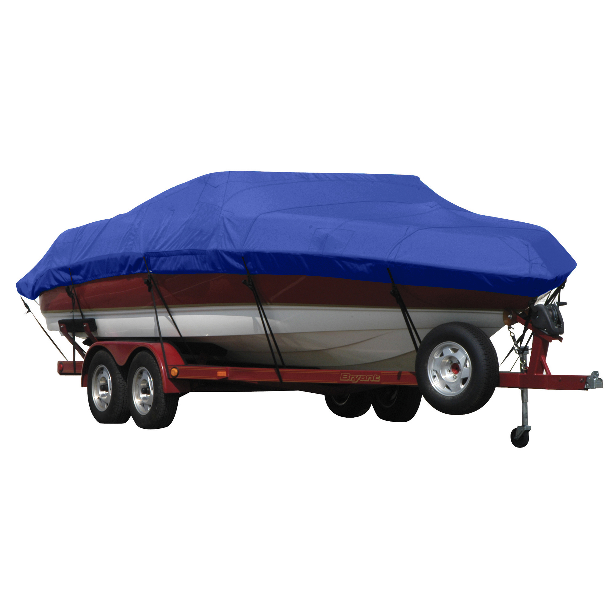 Exact Fit Sunbrella Boat Cover for VIP Bay Stealth 1679 Skf Bay Stealth 1679 Skf No Troll Mtr O/B. Ocean Blue