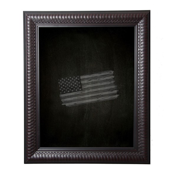 Astoria Grand Royal Curve Wall Mounted Chalkboard Wood in White, Size 36.0 H X 18.0 W X 1.0 D in | Wayfair B46/12.5-30.5