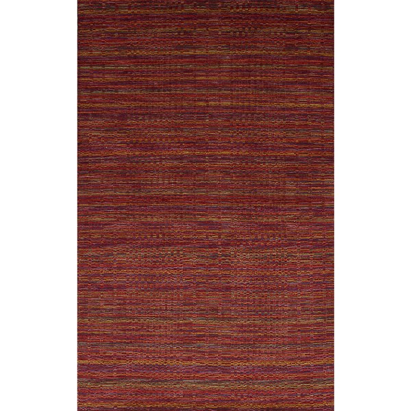 Ecarpetgallery Hand-Knotted Luribaft Gabbeh Riz Red  Wool Rug (4'11 X 8'0) (Red Rug (4' X 8'))