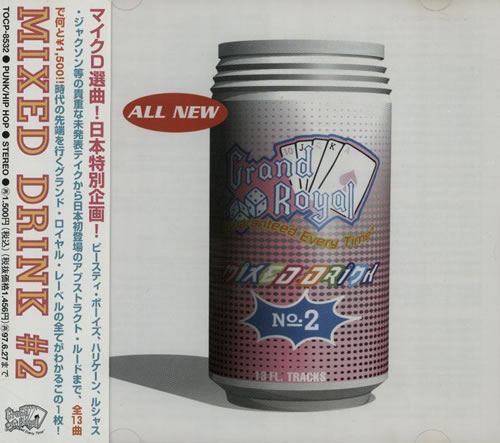 Beastie Boys Grand Royal Mixed Drink No 2 1996 Japanese CD Album TOCP-8532