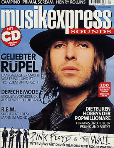 Oasis Musikexpress Sounds - February 2000 German Magazine  Musikexpress Sounds 2000
