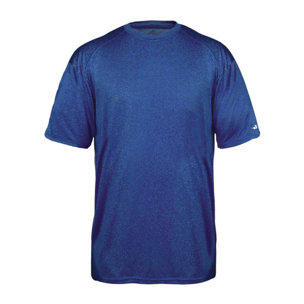 Custom Badger Sport Adult/Youth Pro Heather Tee Shirt Blue