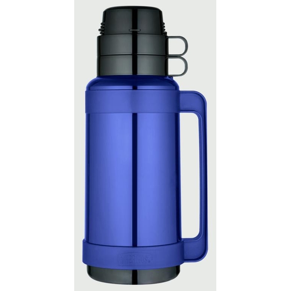 Thermos Mondial Flask, 1.0 L - Black/Green/Blue