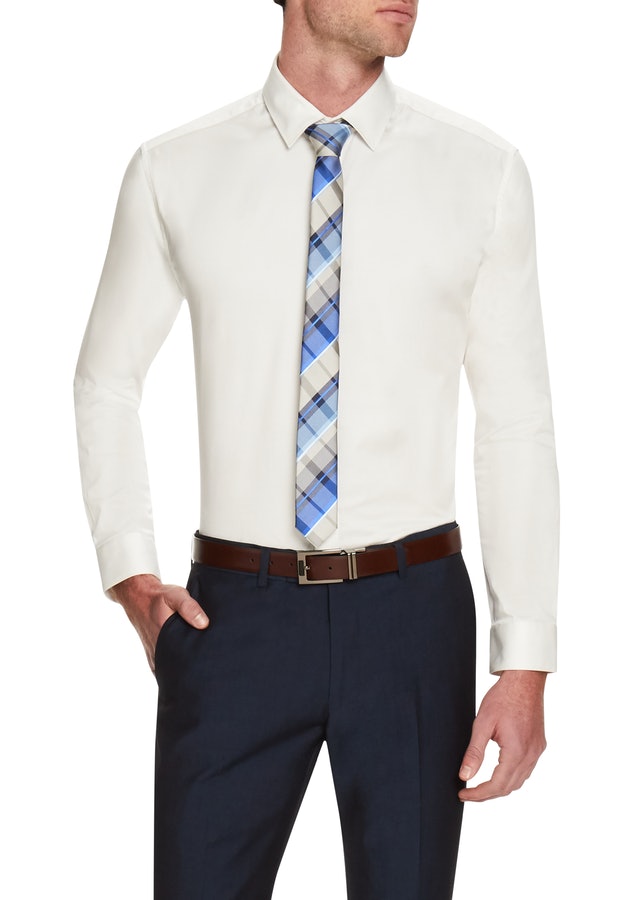 Tarocash Slim Occasion Shirt Ivory 5XL