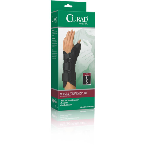 Curad Wrist & Forearm Splint with Abducted Thumb-Left X-Large - 1.0 Ea