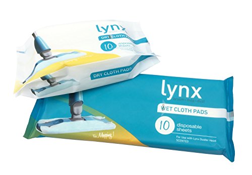Lynx 4-in-1 Home Cleaning System - Detachable Broom  Mop  Duster  and Wet/Dry Wipes thumbnail