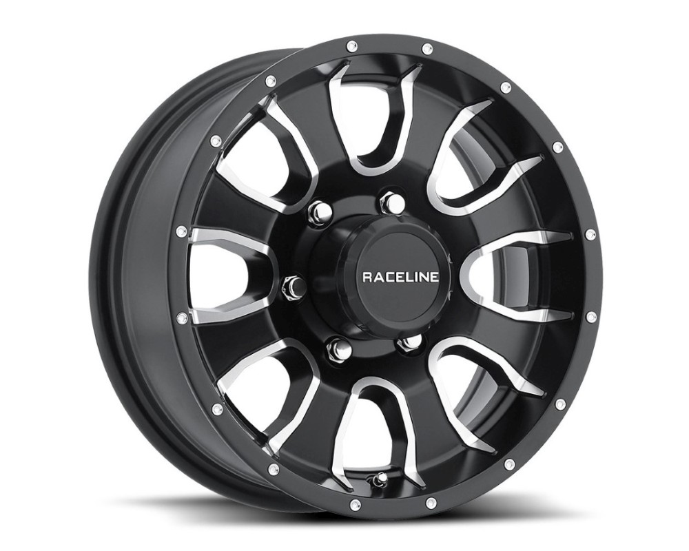 13x4.5 Raceline 860M Mamba Trailer Matte Black Wheel 5x4.5 (-0.12mm)