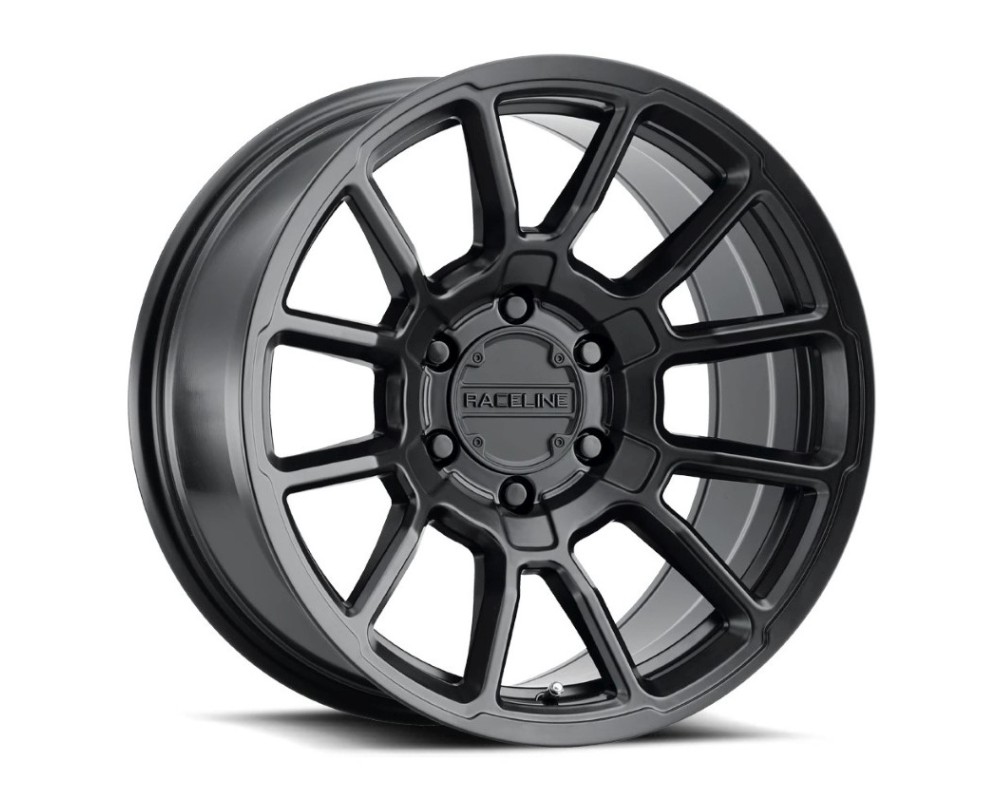 Raceline 950B-GAUGE 17  Cast Aluminum Wheel  GAUGE SATIN BLACK 17X8.5 6X120 +18mm Fits Select: 2015-2016 CHEVROLET COLORADO LT  2021-2023 CHEVROLET CO