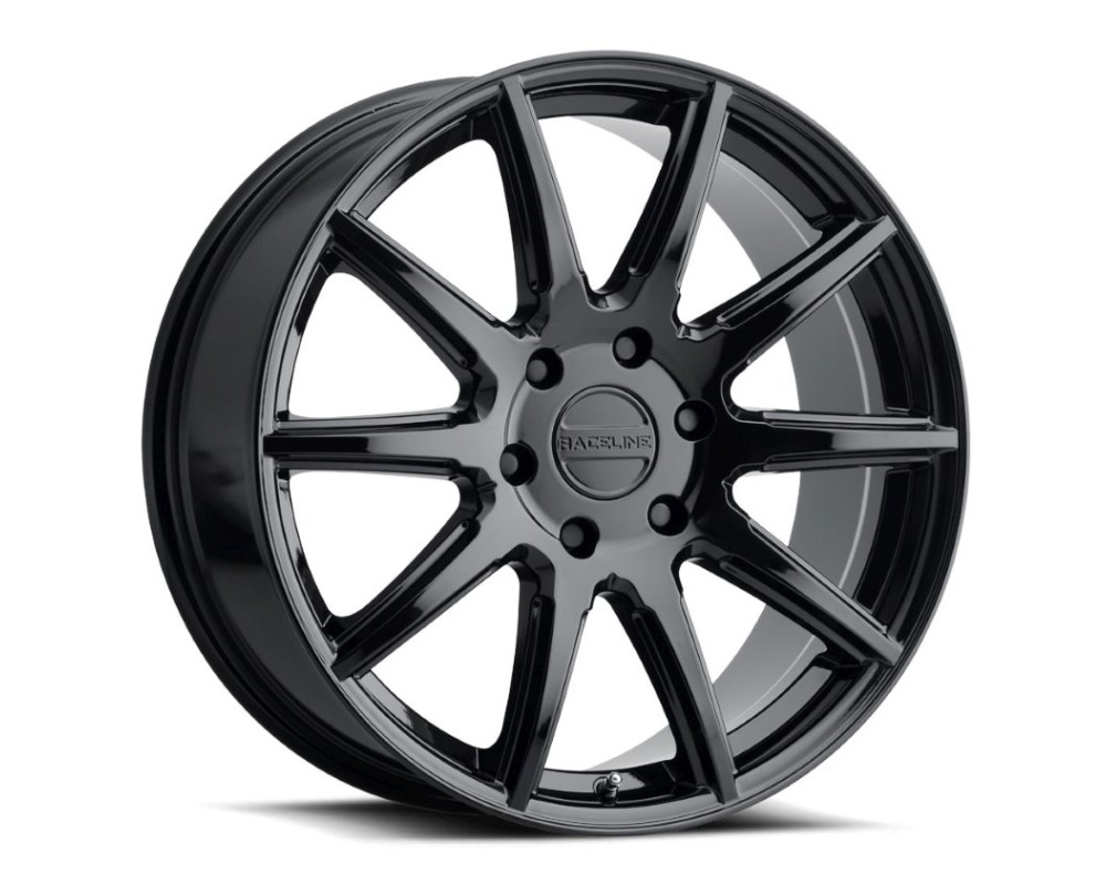 Raceline 159B-SPIKE 20  Cast Aluminum Wheel  SPIKE GLOSS BLACK 20X8.5 6X139.7 +35mm
