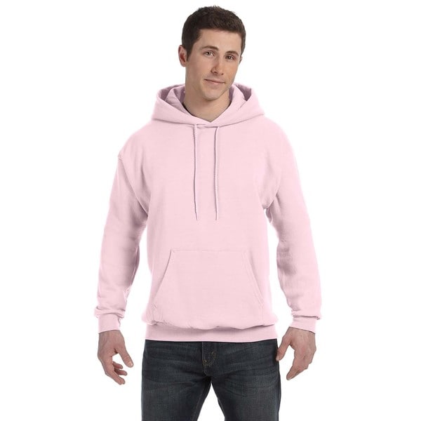 Men's Big and Tall Comfortblend Ecosmart 50/50 Pullover Pale Pink Hooded Jacket