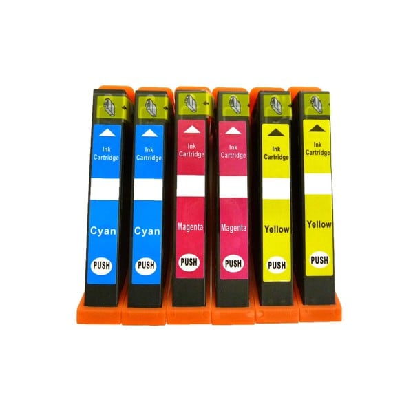 6-pack (2C/2M/2Y) Compatible Canon CLI-251 Ink Cartridge for Canon Pixma IP7220 MG5420 MG5422 (Cyan Magenta Yellow)
