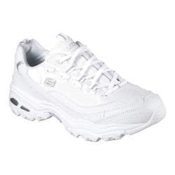 Skechers D'Lites 1.0 Low-Top Running Shoes White Athletic Shoes 52676-WHT (Size: US 8)