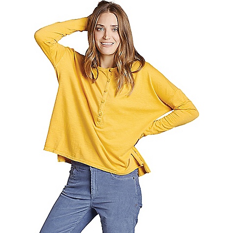 Toad & Co Women's Primo Henley LS Top Golden Hour