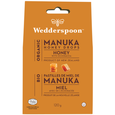 Wedderspoon Organic Manuka Honey Drops Honey with Echinacea